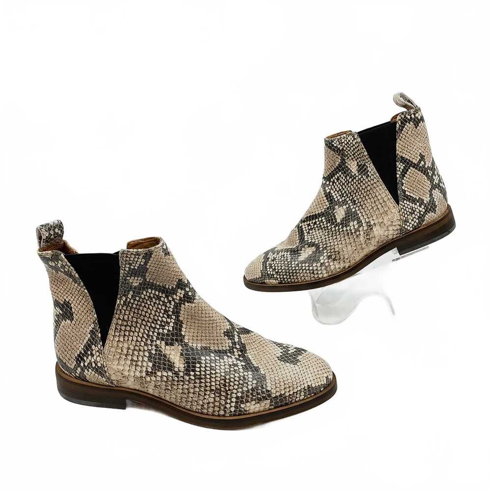 Lucky Brand Beige Ankle Boots Animal Print | Womens 7.5